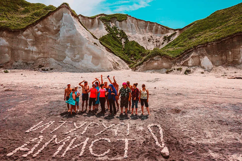 Белые скалы остров Итуруп