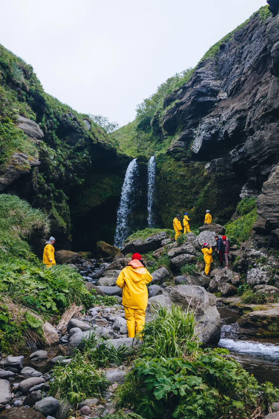 о.Иттуруп, водопад Девичьи косы