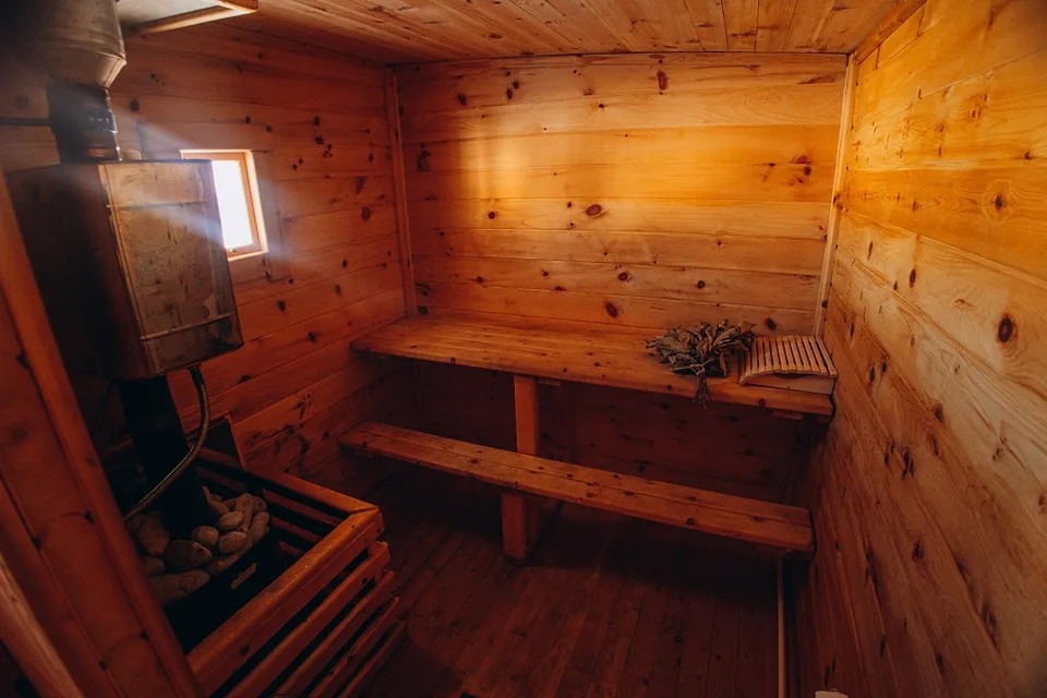 Баня на Сахалине зима