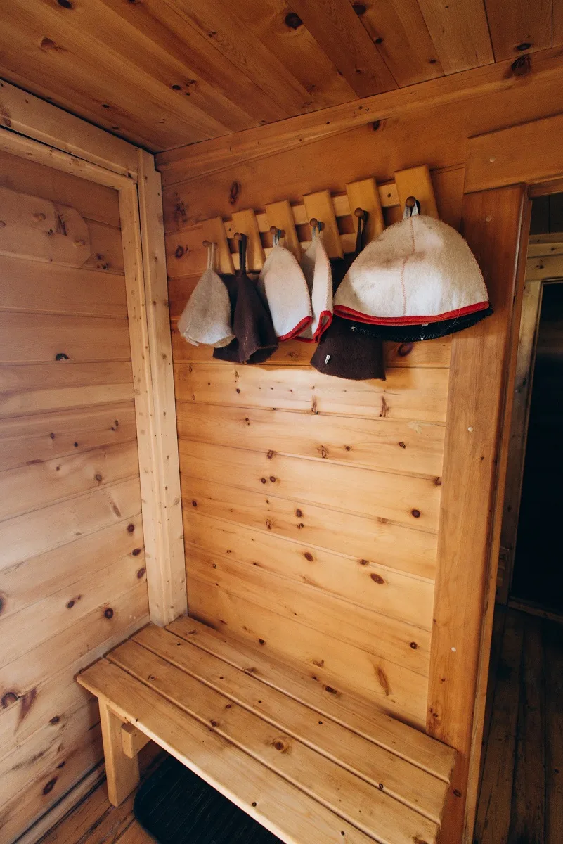 Баня на Сахалине зима