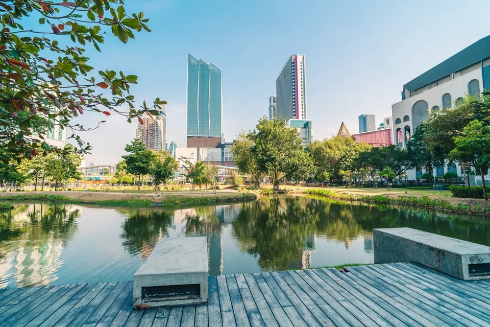 Городской парк в Бангкоке, Таиланд