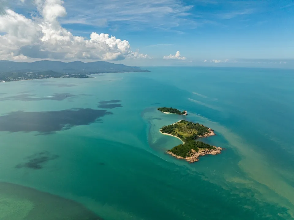 Вид с воздуха на остров Самуи, Таиланд