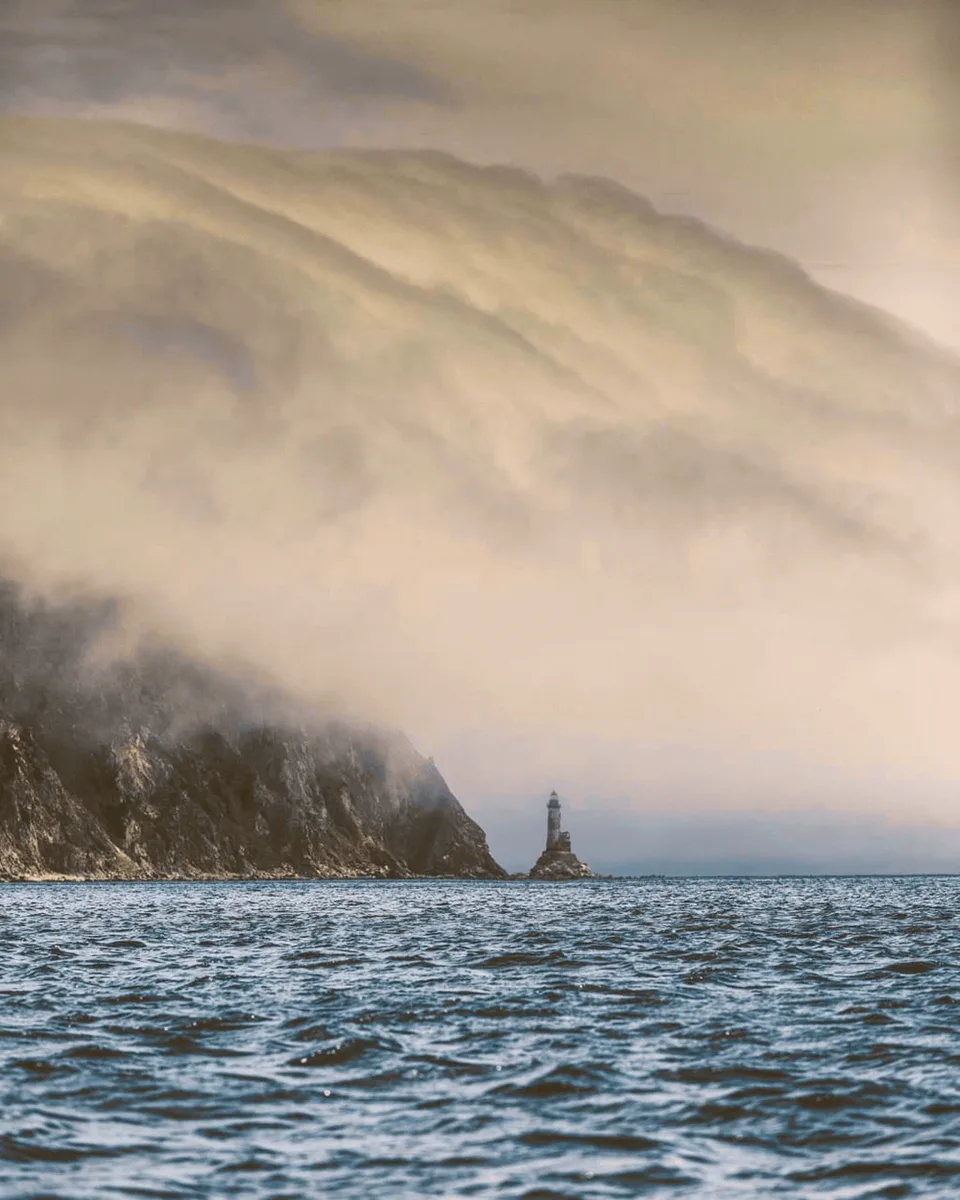 Маяк Анива и лагуна Буссе