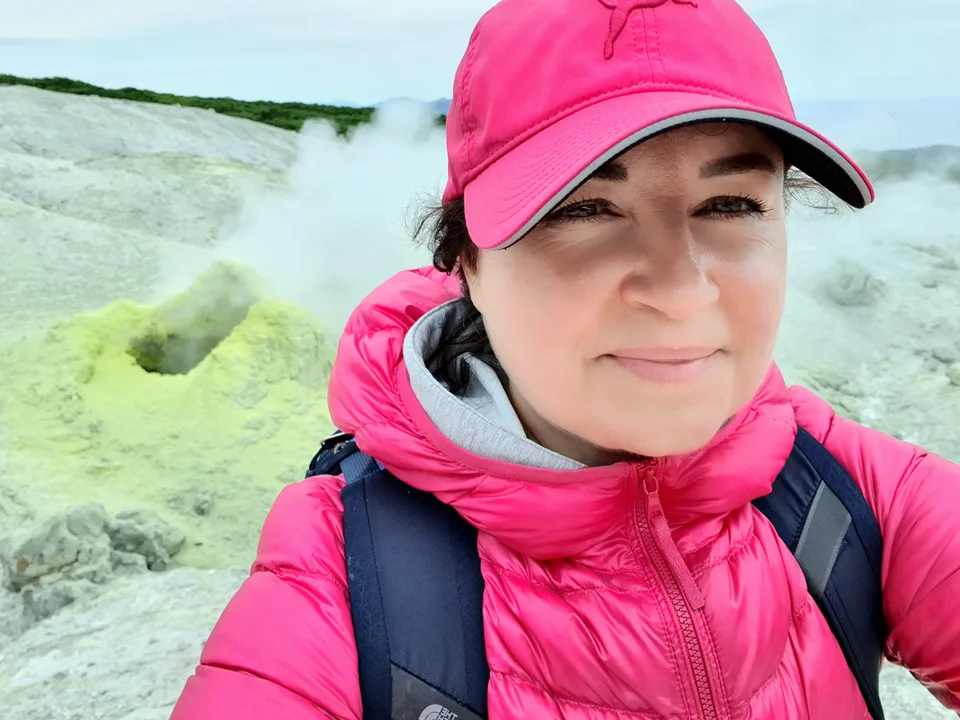 Фумарольное поле вулкана Менделеева