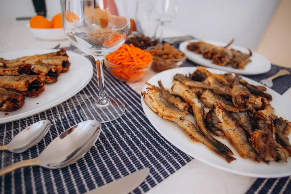 обед на базе в Муравьево