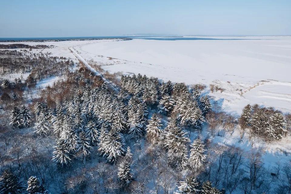 Зимний Сахалин — пейзаж